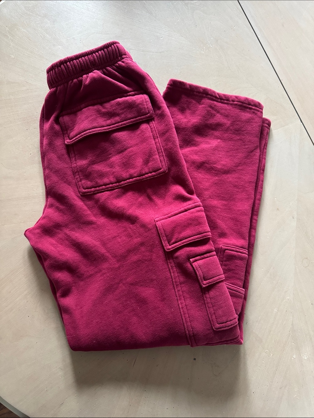 Garage Cargo Sweatpants - deep berry